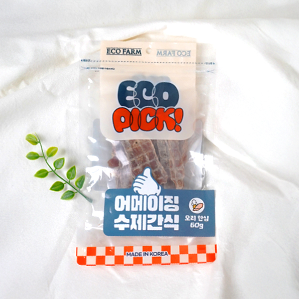 에코픽]어메이징 수제간식 오리안심_60g