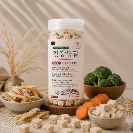 건강동결 동결건조 트릿 북어,두부,채소 50g