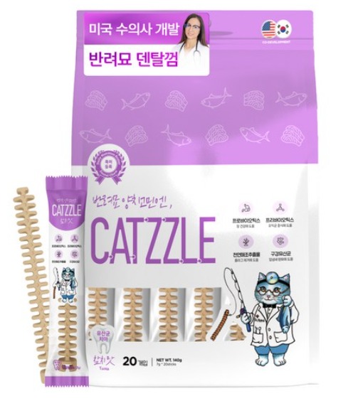 캣즐 유산균 고양이덴탈껌(참치) 35g